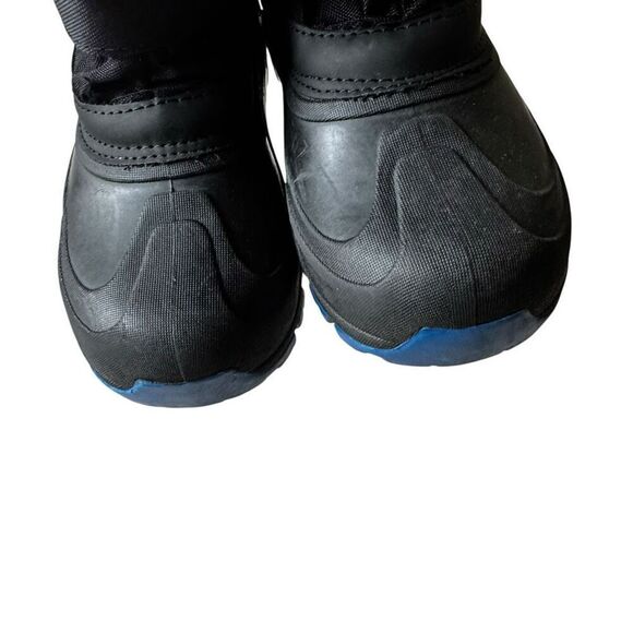 Termolite Youth Snow Rain Cold Weather Boots Black Drawstring SZ 2 - Picture 5 of 13